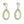 18KT White Gold 5.24CTW Pear Cut Prong Set Green Amethyst and Diamond Earrings - Giorgio Conti Jewelers