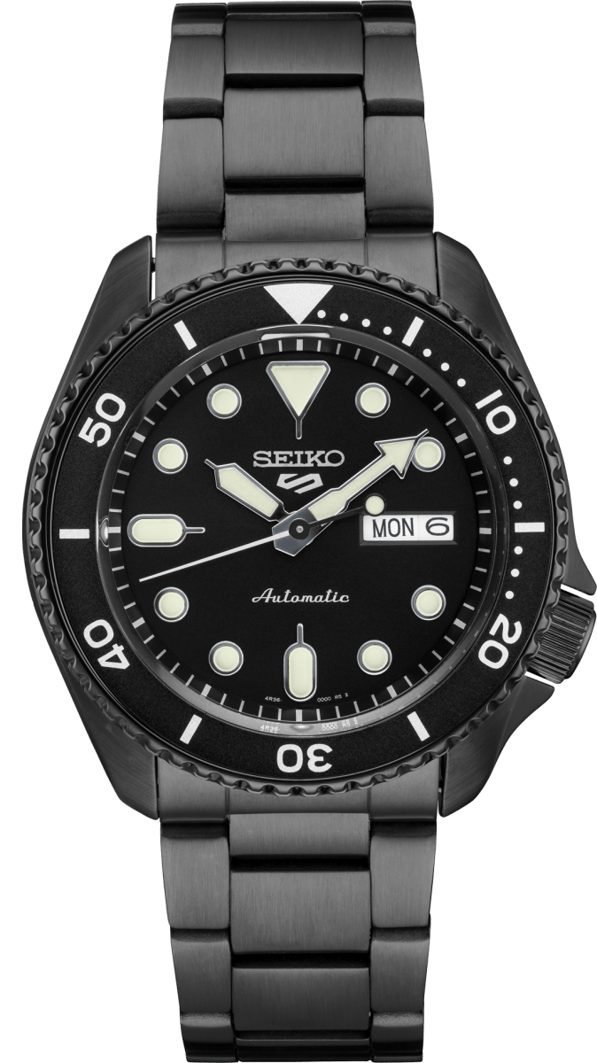 SEIKO 5 SRPD65 ALL BLACK AUTOMATIC WATCH - Giorgio Conti Jewelers