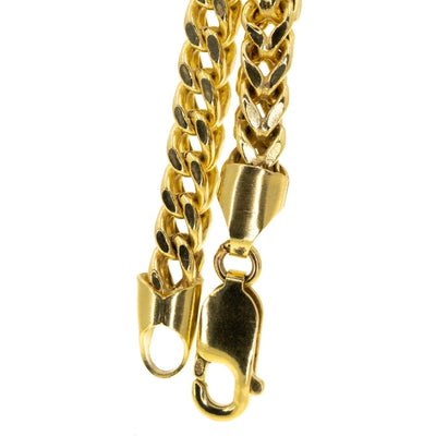 10KT Yellow Gold Square Franco Chain - Giorgio Conti Jewelers