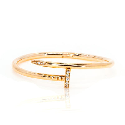 14kt Rose Gold 0.60ctw Diamond Bangle Bracelet - Giorgio Conti Jewelers