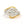 14KT Two Tone White and Yellow Gold 0.50CTW Round Brilliant Cut Pave and Channel Set Natural Diamond Cocktail Ring - Giorgio Conti Jewelers