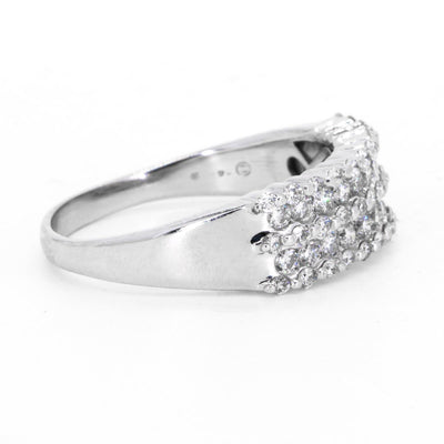 14KT White Gold 0.75ctw Round Cut Prong Set Diamond Eternity Ring - Giorgio Conti Jewelers