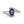 14KT White Gold 0.92ctw Oval Cut Prong Set Natural Amethyst and Diamond Ring - Giorgio Conti Jewelers