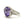 14KT White Gold 10.27CTW Faceted Top Oval Cut Channel Set Natural Amethyst and Diamond Ring - Giorgio Conti Jewelers
