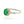 14KT White Gold 1.06ctw Oval Cut Prong Set Emerald and Diamond Halo Engagement Ring - Giorgio Conti Jewelers