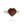 14KT White Gold 3.64CTW Heart Shape Prong Set Red Garnet and Diamond Ring - Giorgio Conti Jewelers