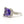 14KT White Gold 5.97CTW Emerald Cut Prong Set Natural Amethyst and Diamond Ring - Giorgio Conti Jewelers