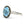 14KT White Gold 7.13CTW Faceted Top Round Brilliant Cut Natural Blue Topaz and Diamond Halo Ring - Giorgio Conti Jewelers
