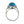 14KT White Gold 8.25ctw Blue Topaz Rhodolite and Diamond Ring - Giorgio Conti Jewelers