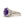 14KT White Gold 9.39CTW Faceted Top Oval Cut Prong Set Natural Amethyst and Diamond Halo Ring - Giorgio Conti Jewelers