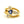 14KT Yellow Gold 0.95CTW Trillion Cut Bezel Set Natural Tanzanite and Diamond Ring - Giorgio Conti Jewelers