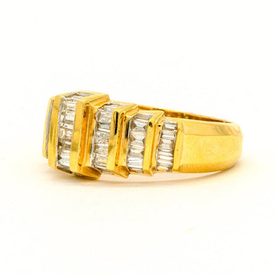 14KT Yellow Gold 1.00CTW Natural Diamond Band - Giorgio Conti Jewelers