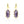 14kt Yellow Gold 13.03ctw Very Fine NATURAL Amethyst Gemstone Diamond Dangle Drop Statement Earrings - Giorgio Conti Jewelers
