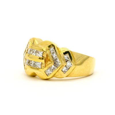 14KT Yellow Gold 1.32CTW Natural Diamond Band - Giorgio Conti Jewelers