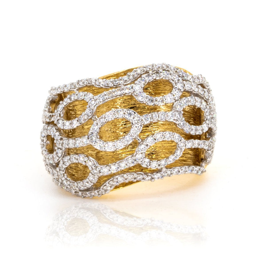 14Kt Yellow Gold 1.42ctw Round Cut Prong Set Diamond Ring - Giorgio Conti Jewelers