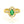 14KT Yellow Gold 1.46ctw Oval Cut Prong Set Emerald and Diamond Halo Ring - Giorgio Conti Jewelers