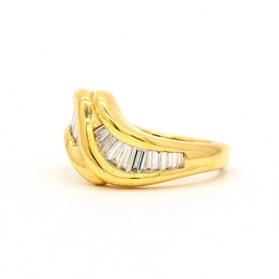 14KT Yellow Gold 1.50CTW Baguette Cut Channel Set Natural Diamond Band - Giorgio Conti Jewelers
