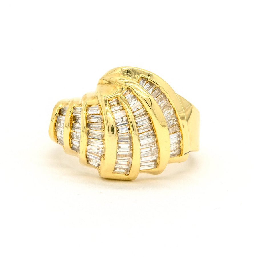 14KT Yellow Gold 1.60ctw Baguette Cut Channel Set Natural Diamond Band - Giorgio Conti Jewelers