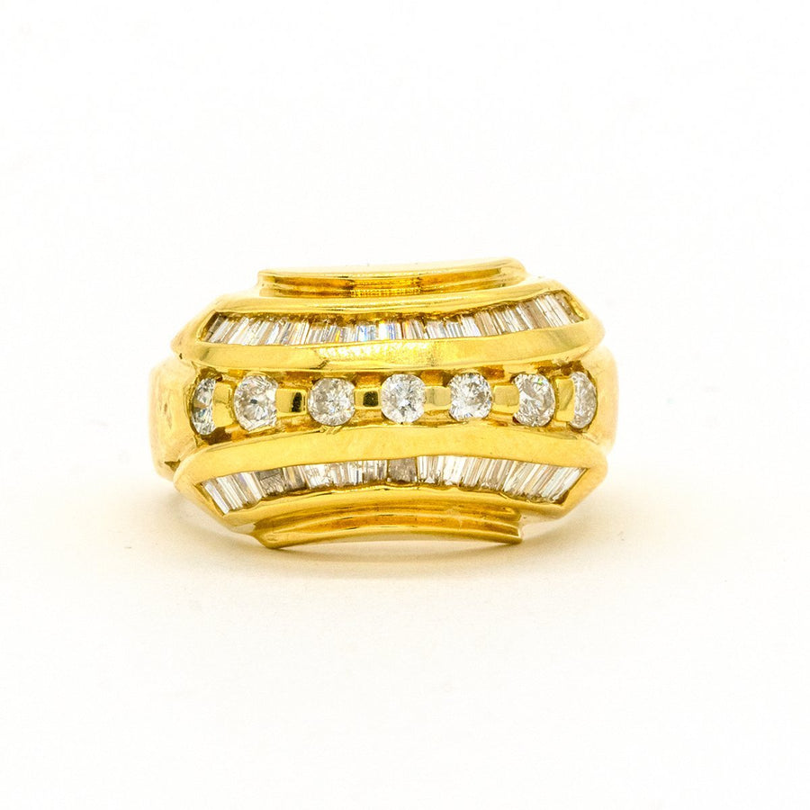 14KT Yellow Gold 1.77CTW Natural Diamond Ring - Giorgio Conti Jewelers