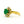 14KT Yellow Gold 2.44CTW Round Brilliant Cut Prong Set Natural Emerald and Diamond Ring - Giorgio Conti Jewelers