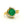 14KT Yellow Gold 2.44CTW Round Brilliant Cut Prong Set Natural Emerald and Diamond Ring - Giorgio Conti Jewelers