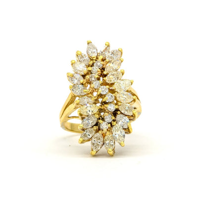 14KT Yellow Gold 2.48CTW Natural Diamond Ring - Giorgio Conti Jewelers