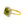 14KT Yellow Gold 3.53ctw Cushion Cut Prong Set Peridot And Round Cut Diamond Halo Ring - Giorgio Conti Jewelers