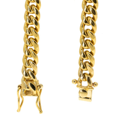 14KT Yellow Gold Solid Miami Cuban Link Chain - Giorgio Conti Jewelers