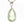 18KT White Gold 5.07CTW Pear Shape Prong Set Green Amethyst and Diamond Pendant - Giorgio Conti Jewelers