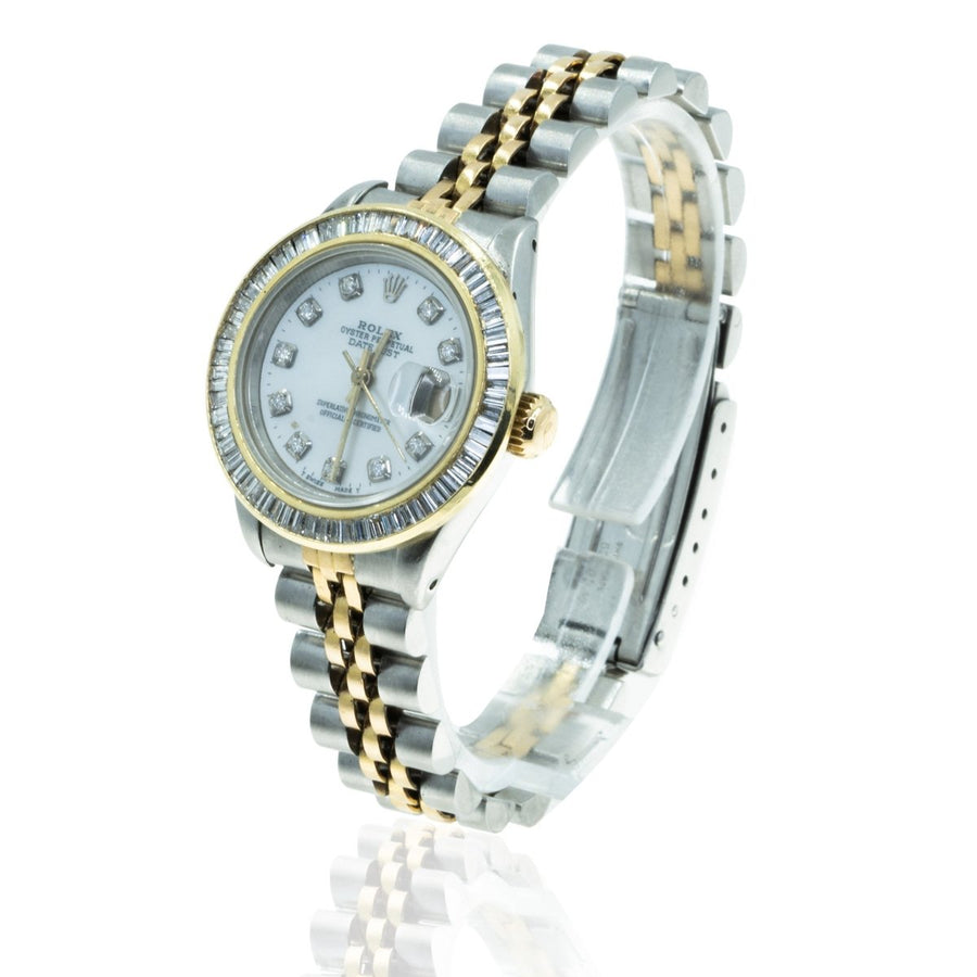 Rolex Datejust 69173 Two Toned 1.5CTW Diamond MOP Dial Womens Watch - Giorgio Conti Jewelers