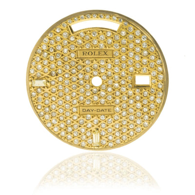 Rolex Day-Date President 36MM Yellow Gold Diamond Watch Dial - Giorgio Conti Jewelers