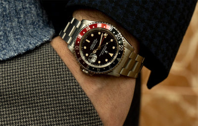 Rolex GMT-Master II 16700 Stainless Steel Black Patina Dial Factory 40MM Mens Watch - Giorgio Conti Jewelers