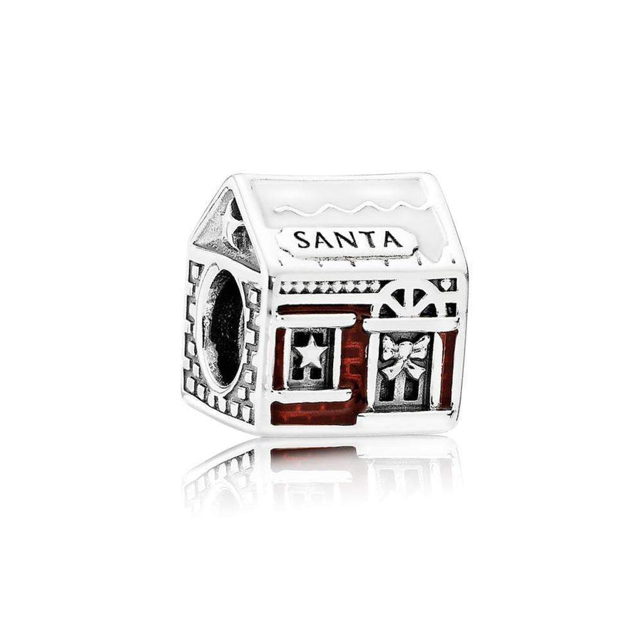 Charm Santa'S Home with White and Translucent Classic Red Enamel - Giorgio Conti Jewelers