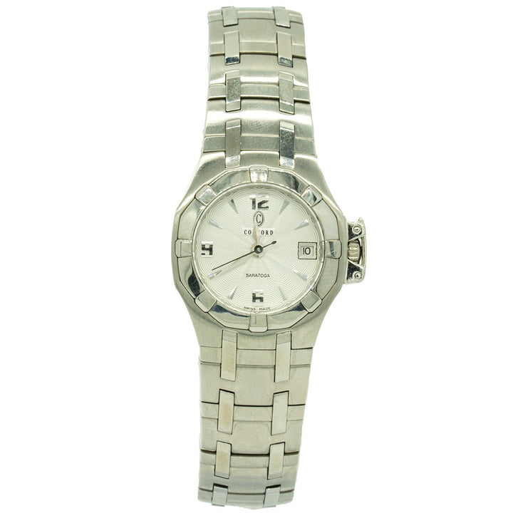 Concord 0310376 Ladies Saratoga 26mm Stainless Steel Silver Dial Watch - Giorgio Conti Jewelers