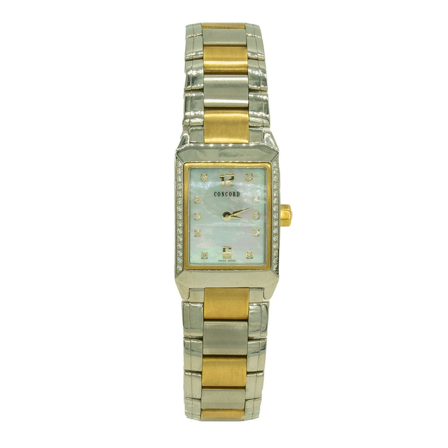 Concord 0311104 Carlton 19mm Two Toned MOP Dial With Diamonds Women's Watch - Giorgio Conti Jewelers