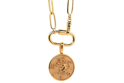 LEO Zodiac Pendant in Yellow Gold - Giorgio Conti Jewelers