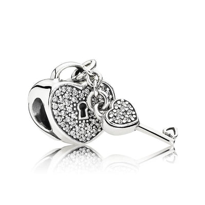 Lock of Love, Clear CZ - Giorgio Conti Jewelers