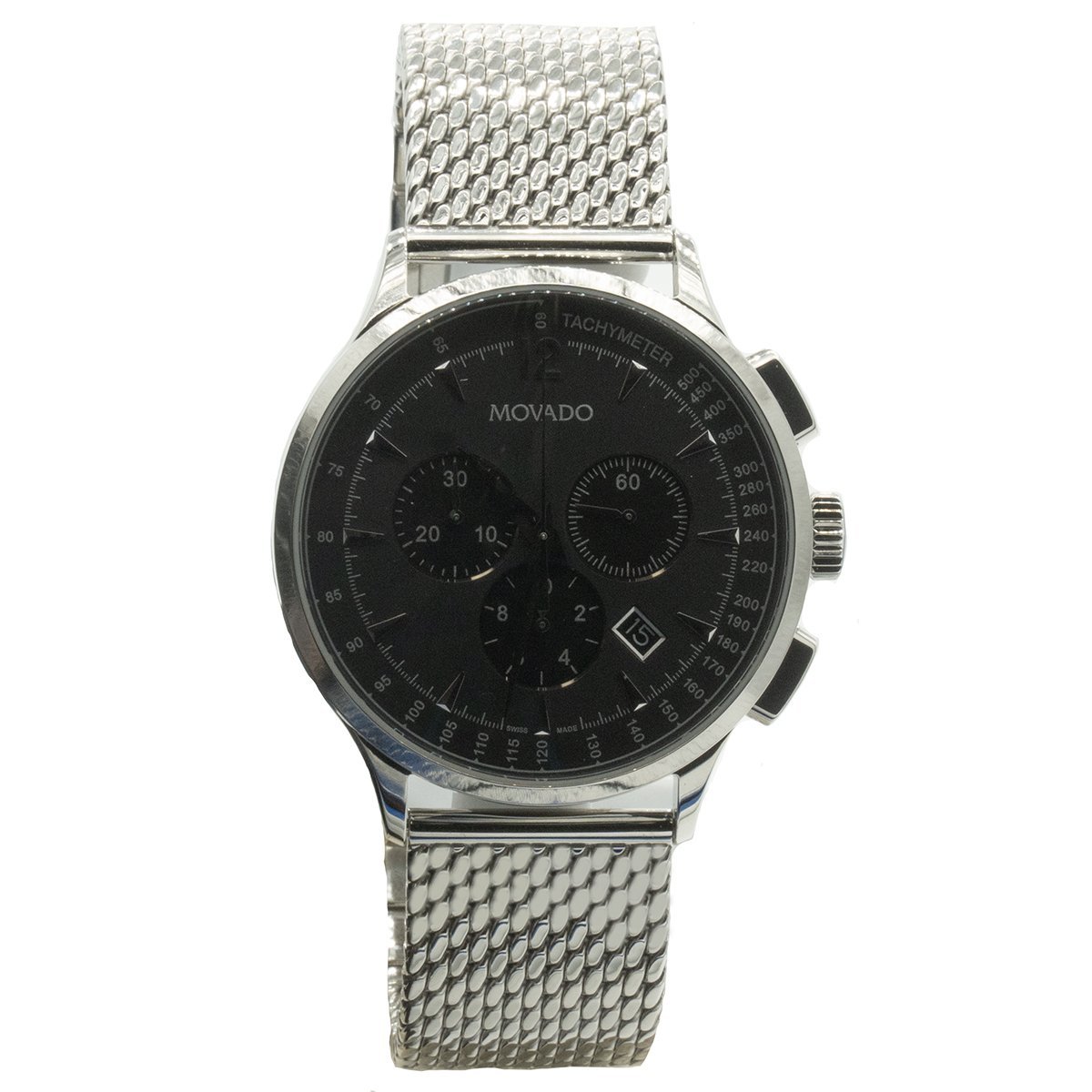 Movado Serio Quartz Black Dial Men's Watch 0607283 