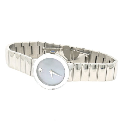 Movado Sapphire 0607048 26mm Stainless Steel MOP Dial Women's Watch - Giorgio Conti Jewelers