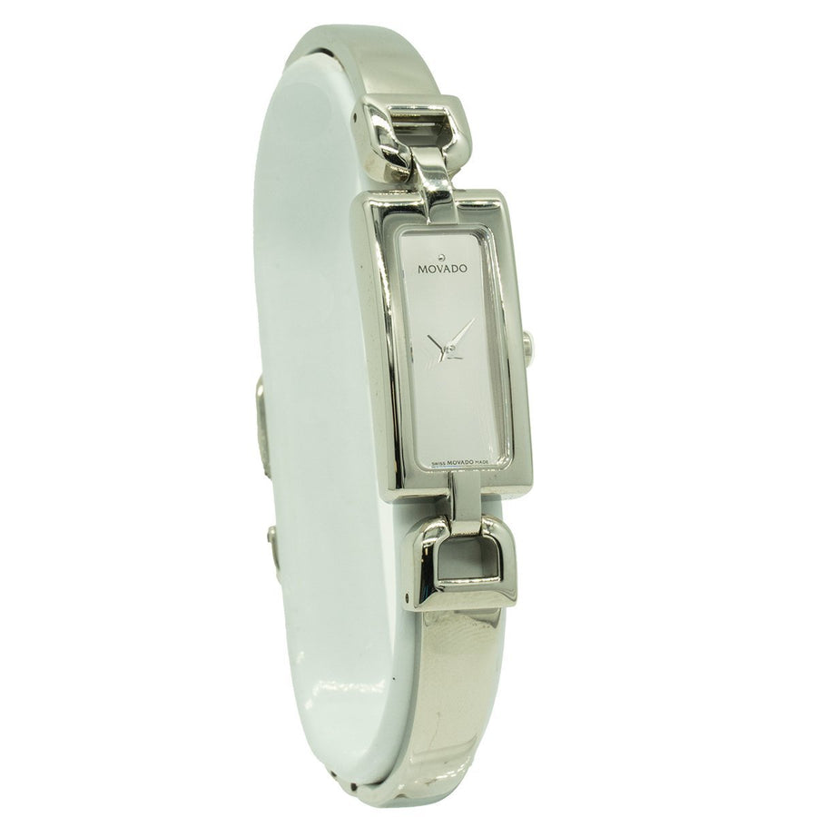 Movado Vivo 0605733 15mm Stainless Steel Mirror Dial Women's Watch - Giorgio Conti Jewelers