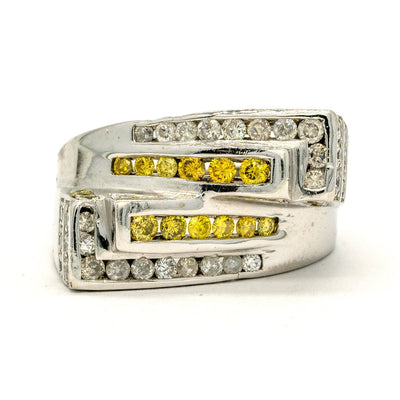Silver 2.30 CTW Canary Yellow CZ Halo Ring – Jewelure